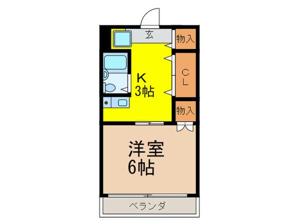 Residennce K･M　二号館の物件間取画像